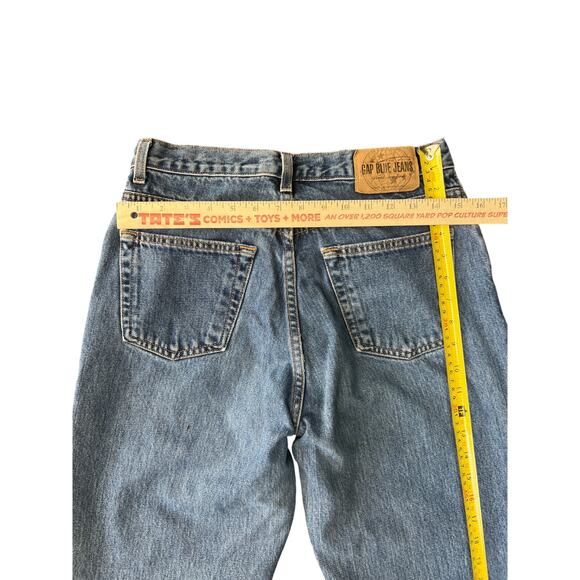 Vintage GAP Blue Jeans Classic Fit High Rise Straight Leg Denim – Fits 10 Long - Picture 4 of 9